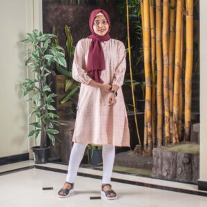 Nadhy casual embroidery strip dress