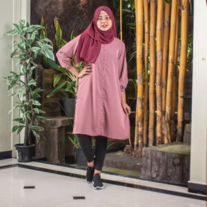 Nadhy casual check shirt dress