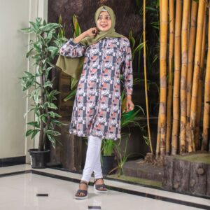 Nadhy premium digital shirt dress