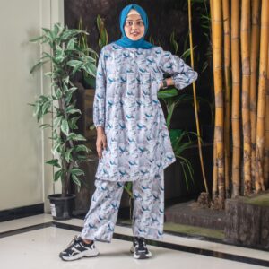 Premium wrinckle co-ord set
